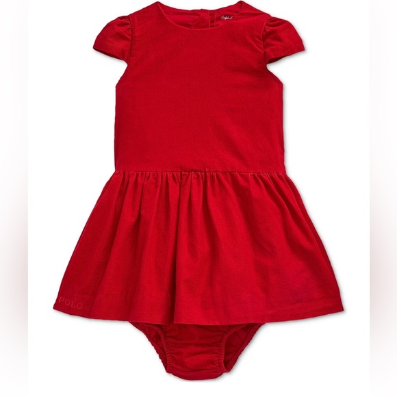 Polo Ralph Lauren
Baby Girls Cotton Corduroy Dress & Bloomer Size 18 color Red - Picture 1 of 6